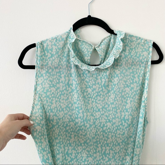 asos teal micro pleat maxi dress - Picture 2 of 6